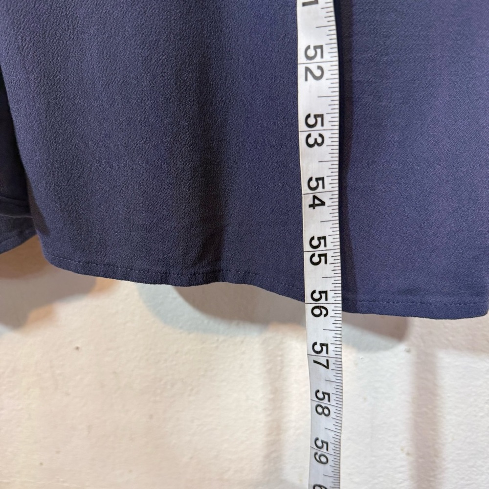 Old Navy Blue Volcanic Glass Waist Defined Midi Dress Sz XL Boho V Neck Peasant - Picture 14 of 14